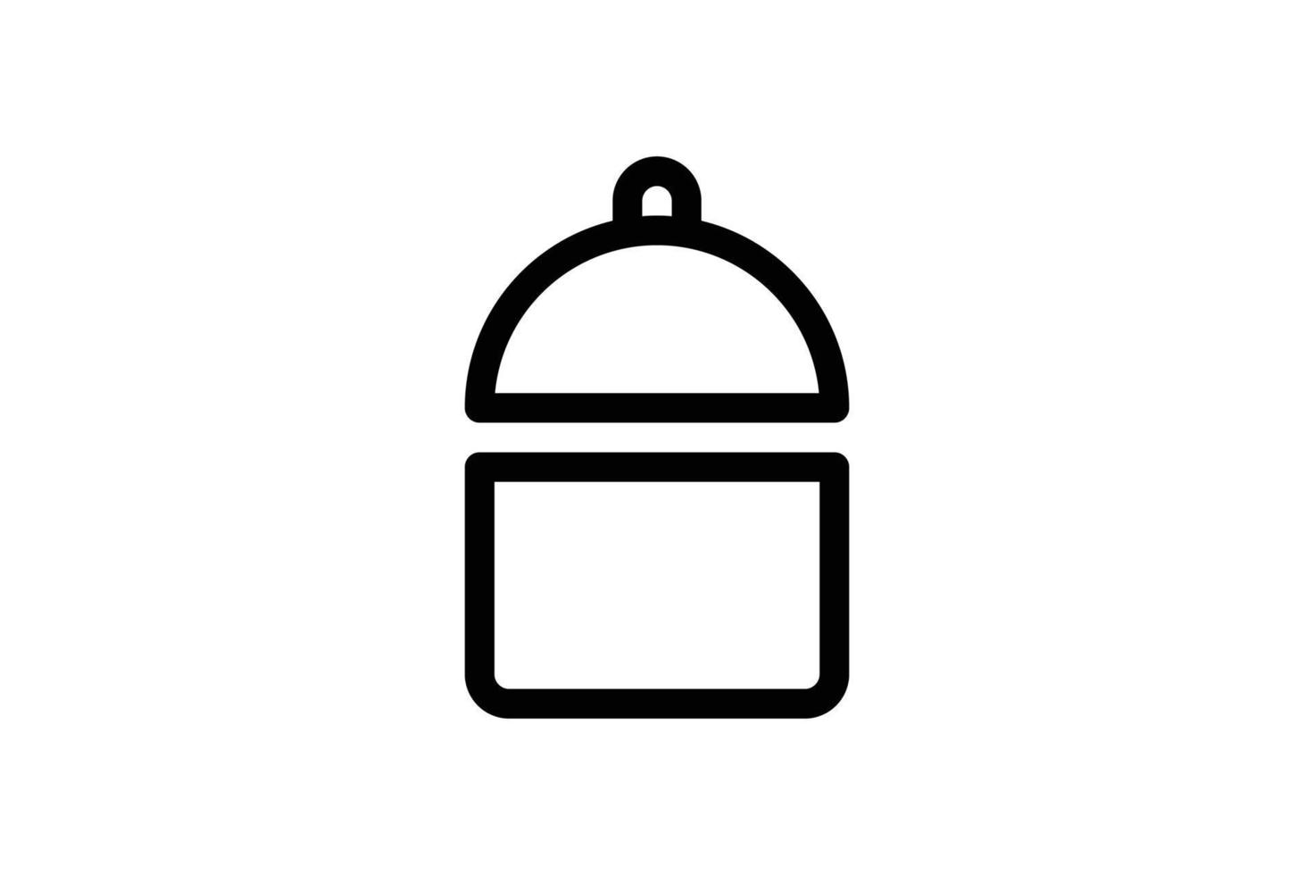 Pressure Cooker Kitchen Line Style Icon Free vector