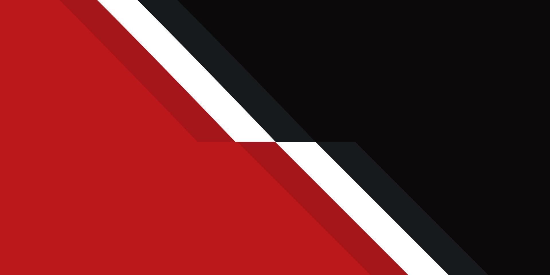 Simple Line Red And Black vector