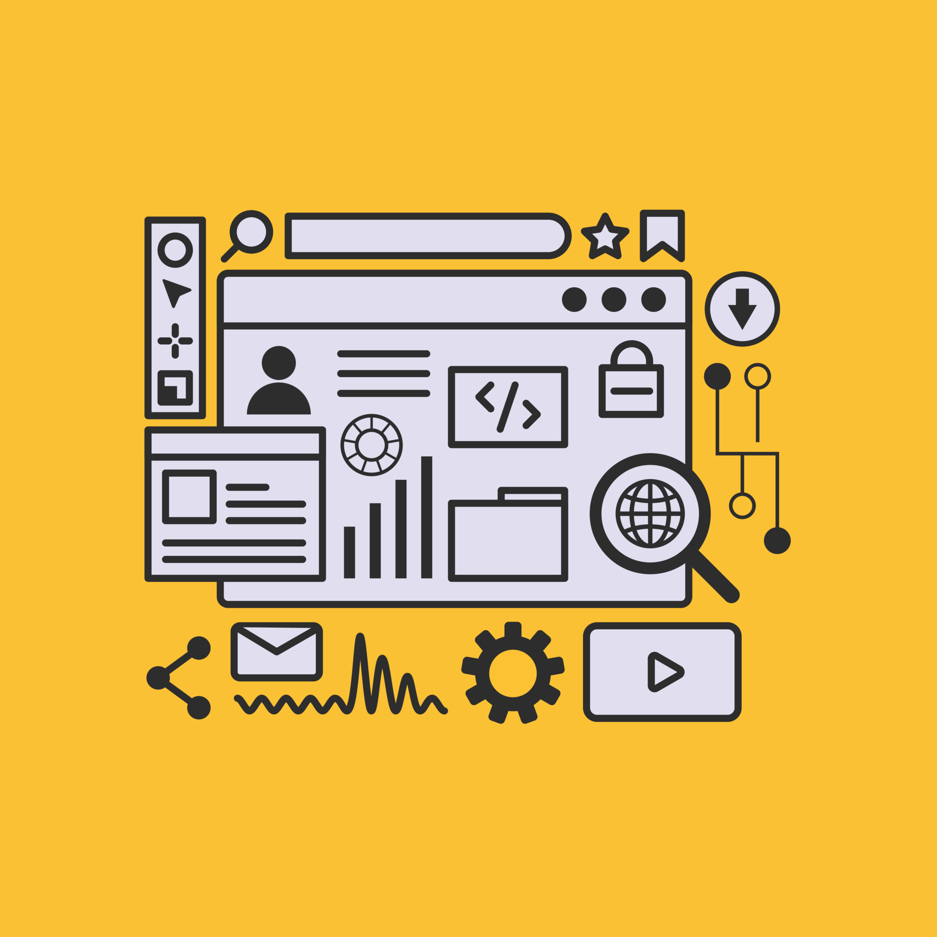 Website development, idenity theft and security illustration in cartoon style 6331482 Vector Art at Vecteezy Website development, idenity theft and security illustration in cartoon style 6331482 Vector Art at Vecteezy