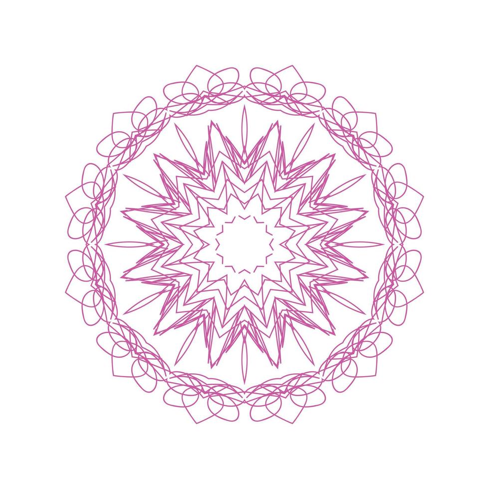 Creative Modern Pink Mandala Background vector