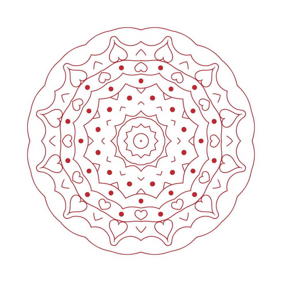 Creative Modern Pink Mandala Background vector