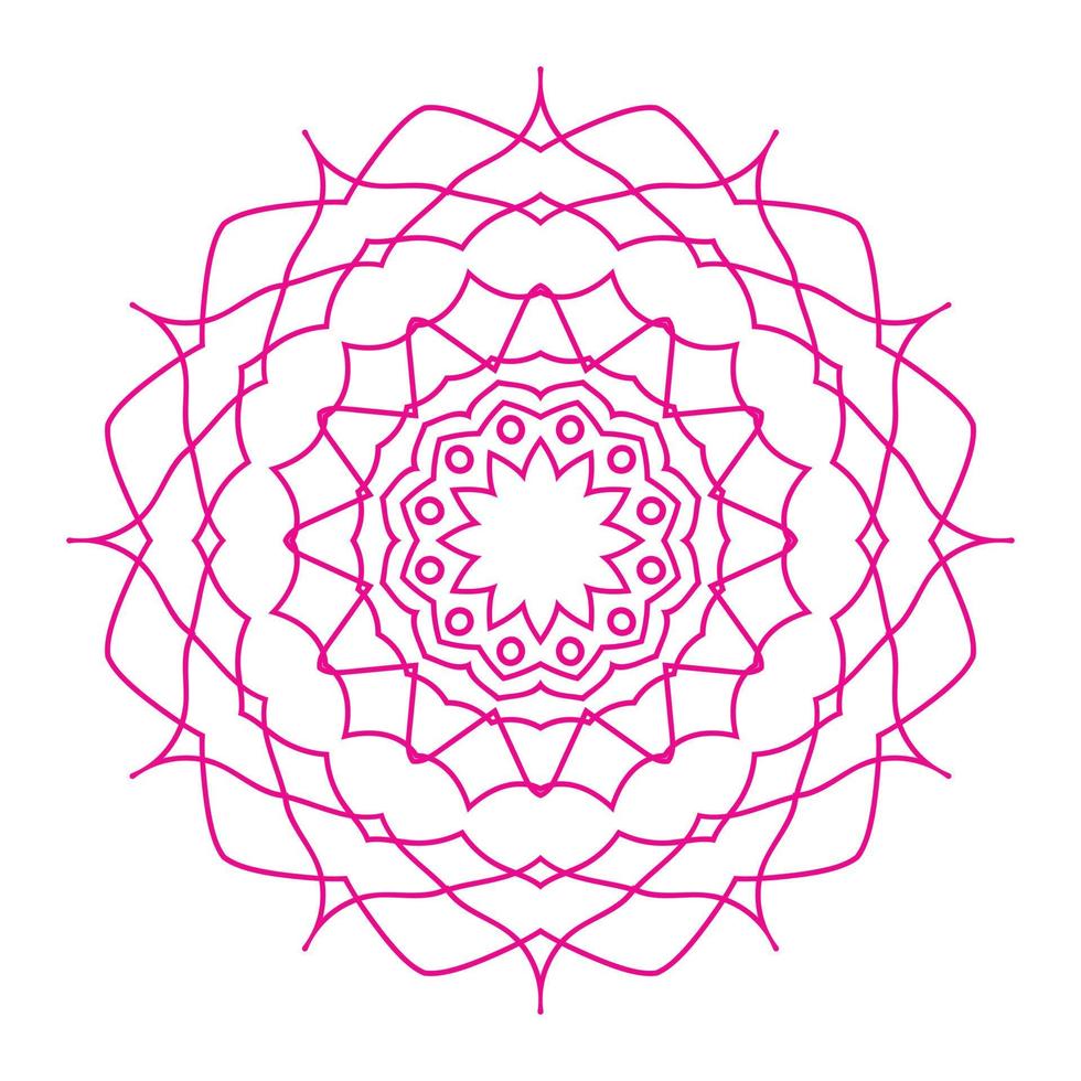 Creative Modern Pink Mandala Background vector