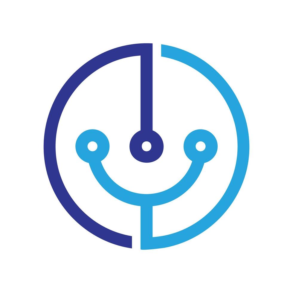 Circle Technology Icon vector