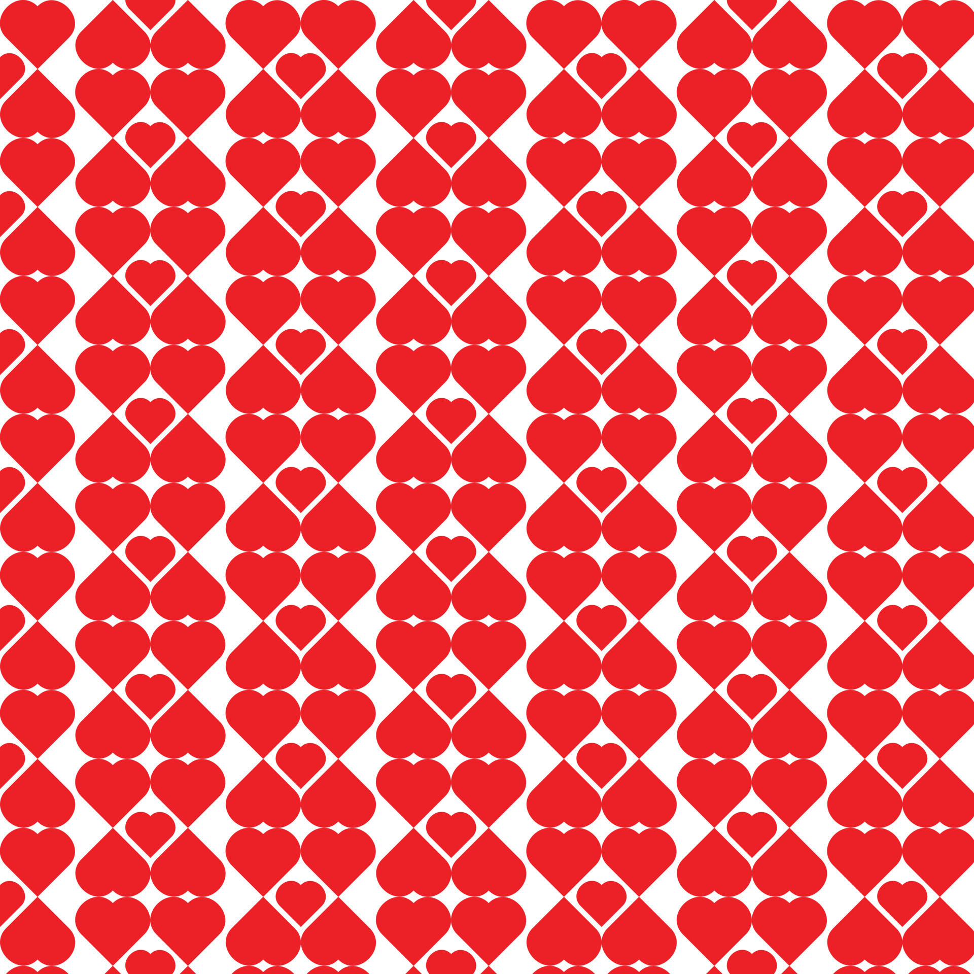 Abstract vector seamless love pattern of geometric heart. 6331812