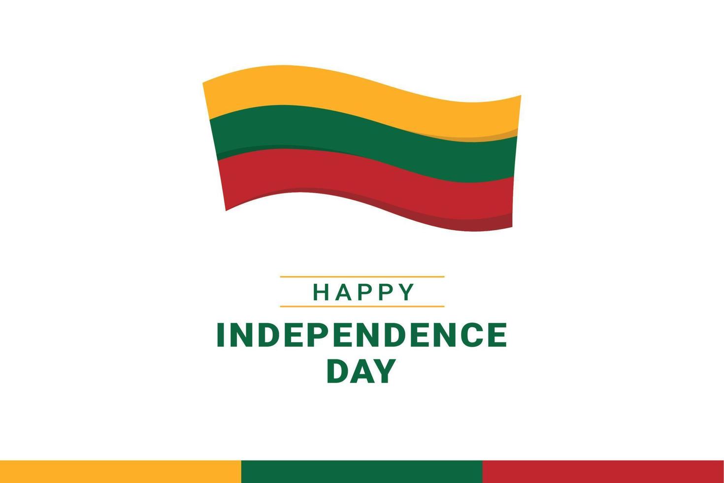 día de la independencia de lituania vector