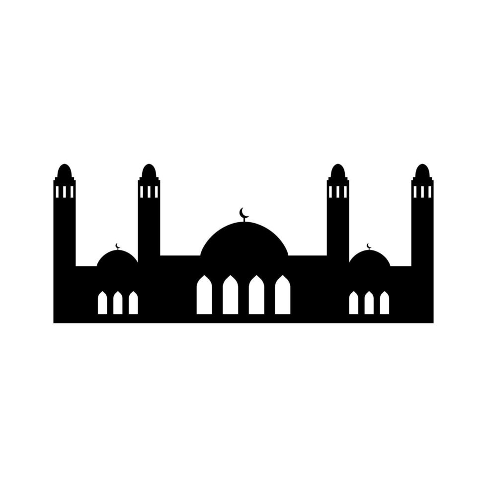 mosque silhouettes. mosque icon. mosque vector