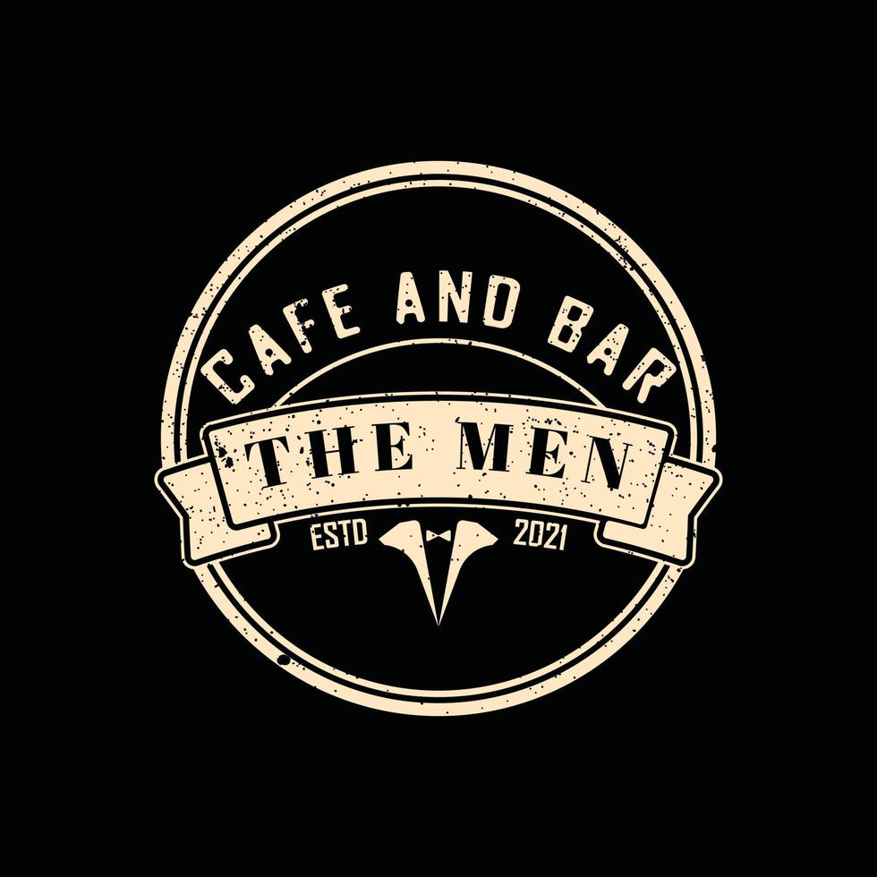 Classic Vintage Retro Label Badge logo design for gentleman cloth apparel vector
