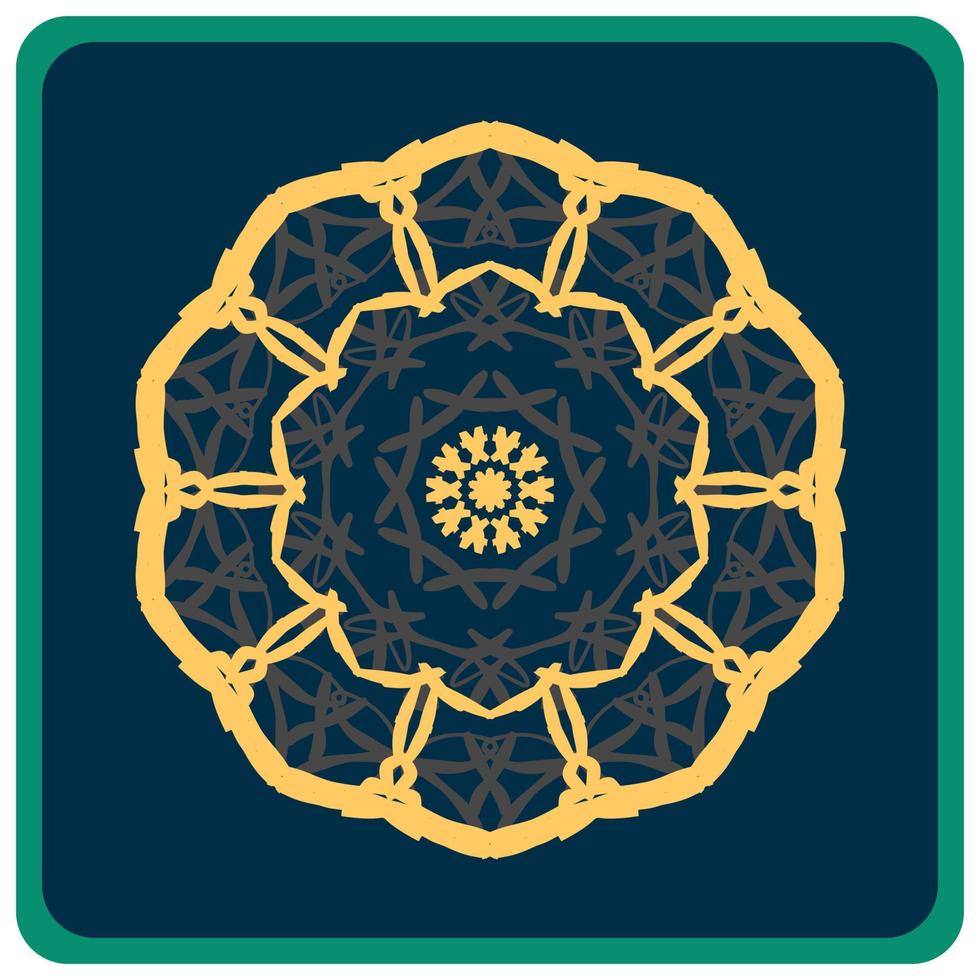 Beautiful illustration in mandala style vector