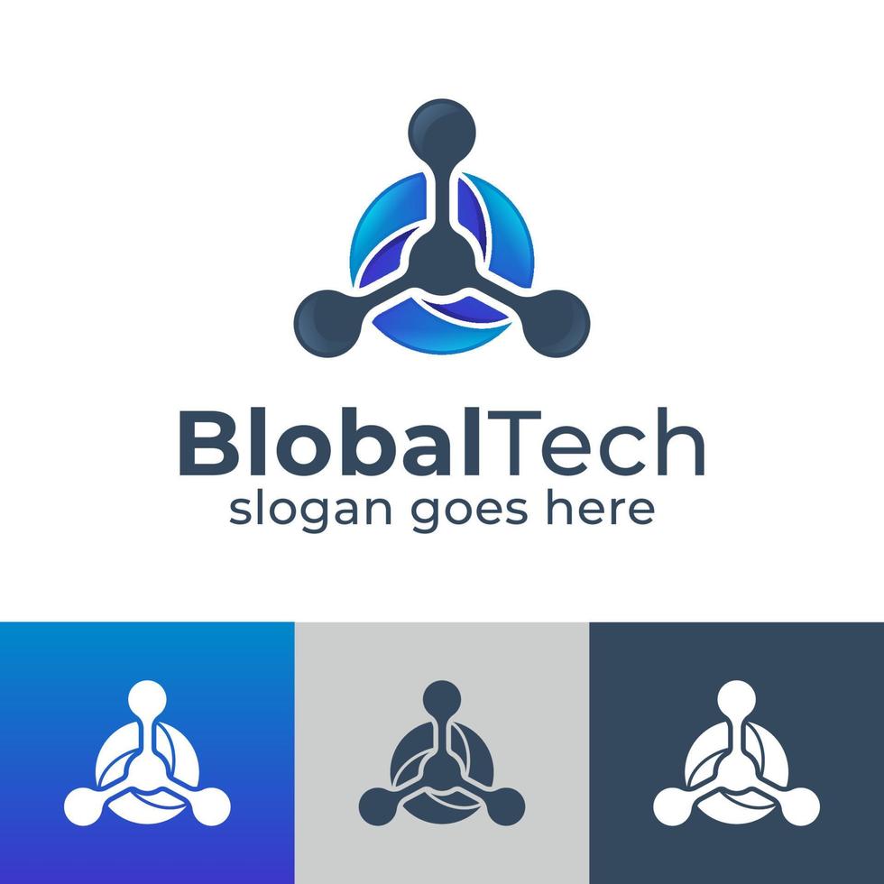 gradient earth globe world for technology system  in future logo design vector