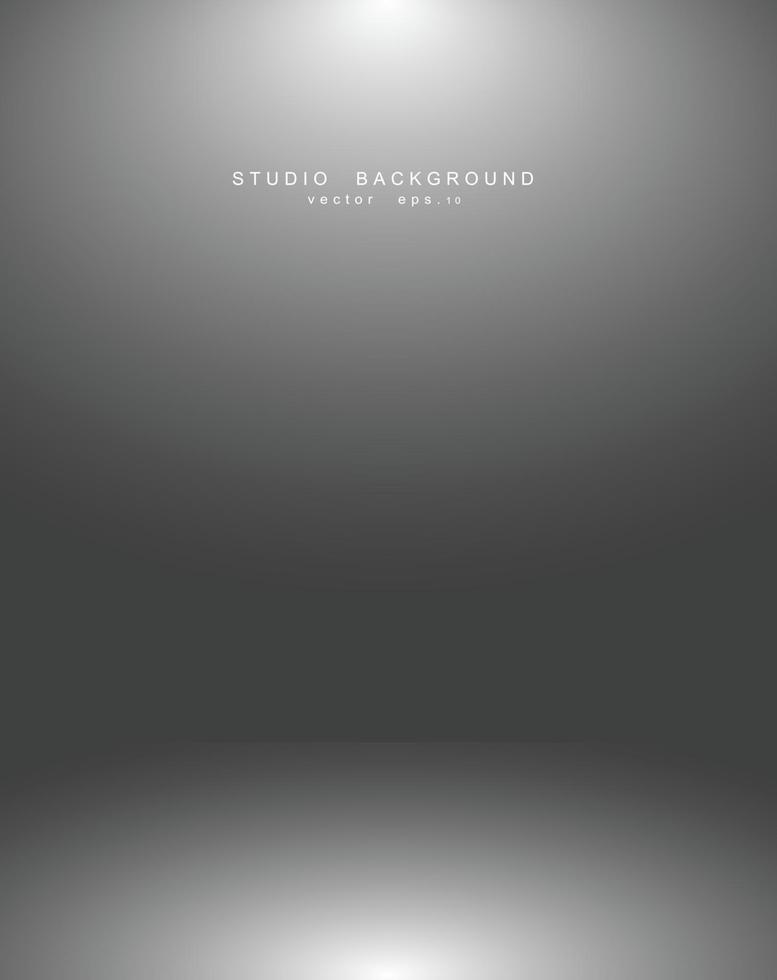 Empty white grey gradient studio room background. backdrop light interior with copyspace for your creative project, Vector illustration EPS 10