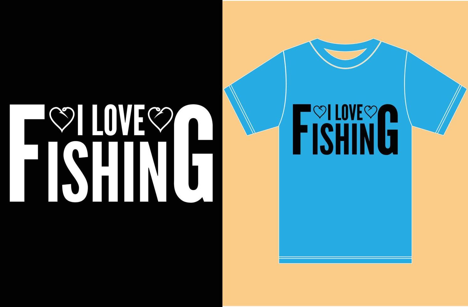 diseño de camiseta de amante de la pesca. ilustraciones de adobe illustrator vector