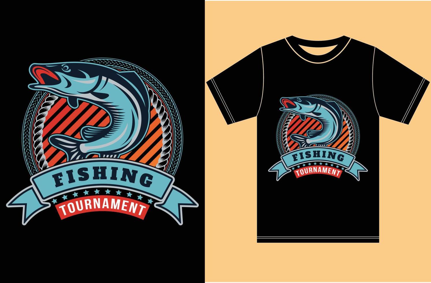 Fishing Lover T shirt Design..Adobe Illustrator Artwork vector