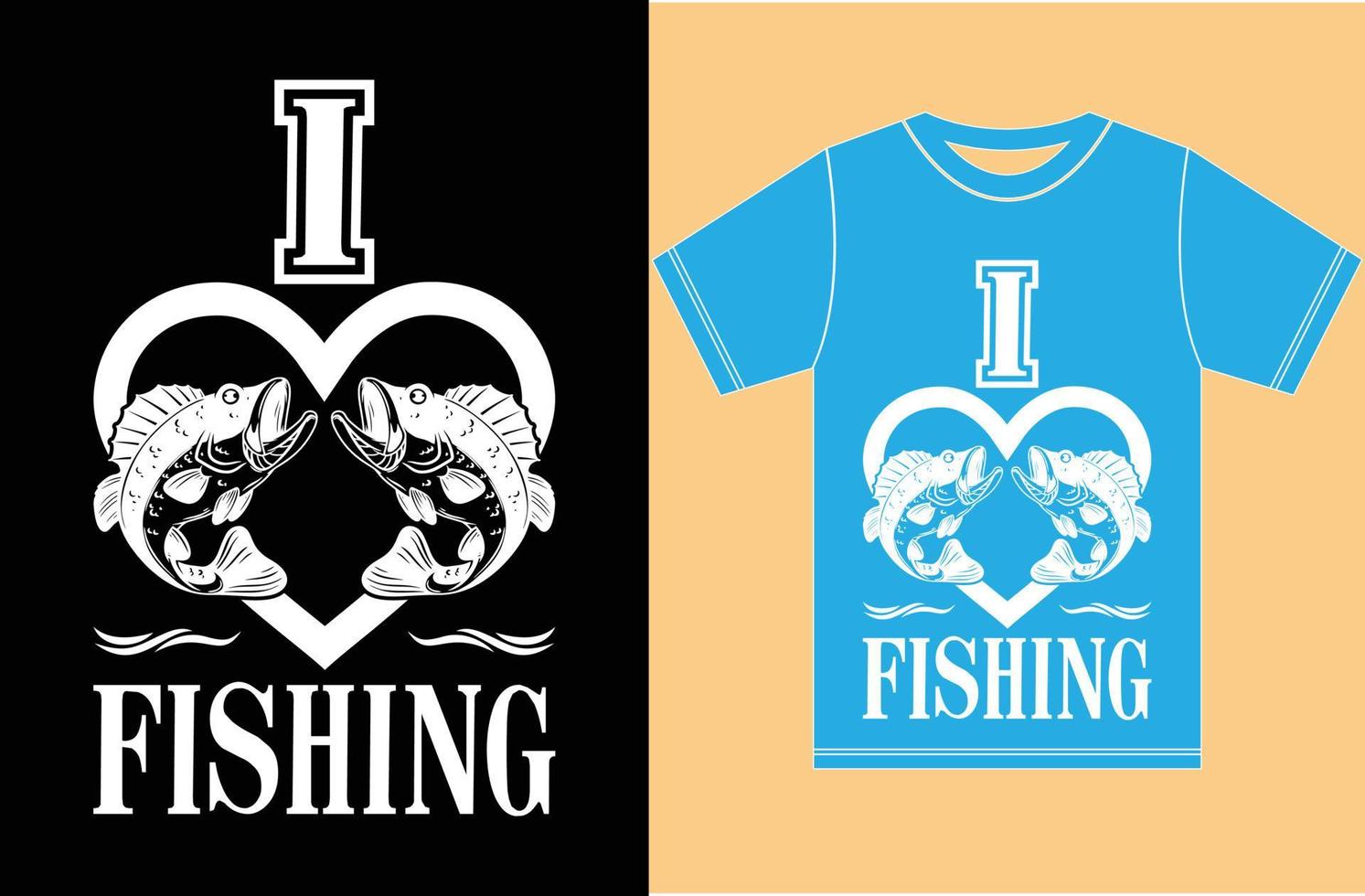 diseño de camisetas para amantes de la pesca. Ilustraciones de adobe illustrator. vector