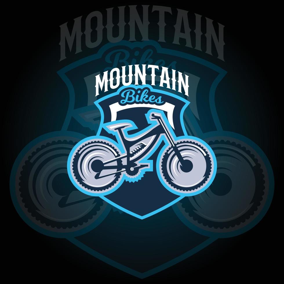 Mountain bike, bicycle E-sports Gaming logo vector. Gaming Logo. mascot sport logo design. Gaming animal mascot vector illustration logo. mascot, Emblem design for esports team.