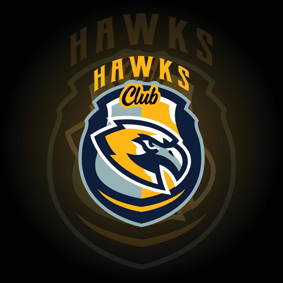 Eagle Hawkes team E-sports Gaming logo vector. Gaming Logo. mascot sport logo design. Gaming animal mascot vector illustration logo. mascot, Emblem design for esports team.