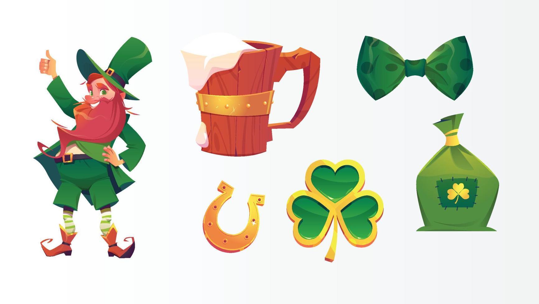 celebration saint Patrick's party design vector