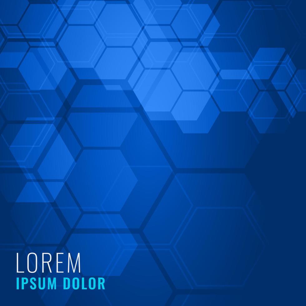 blue hexagonal shape medical background concept vector