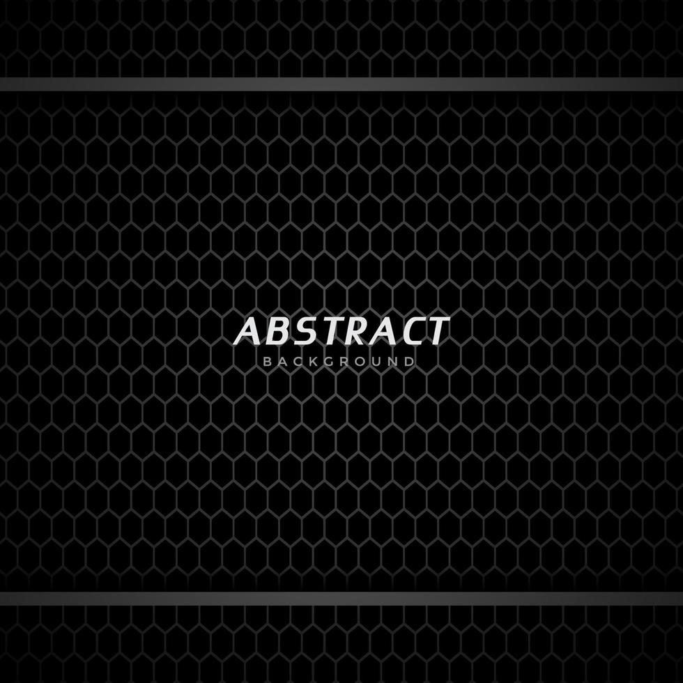 black background with hexagonal pattern vector