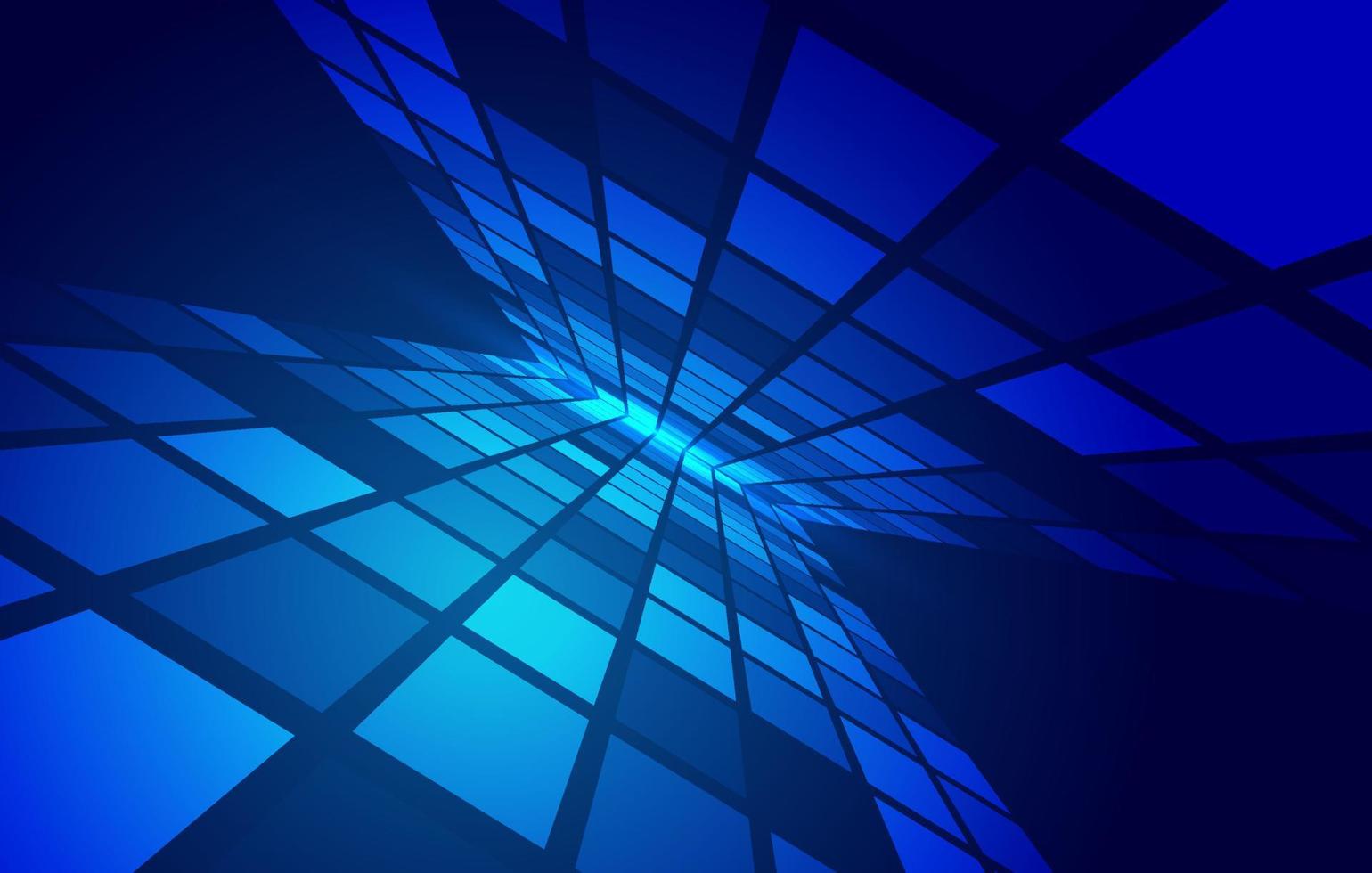 technology digital perspective mosaic background vector