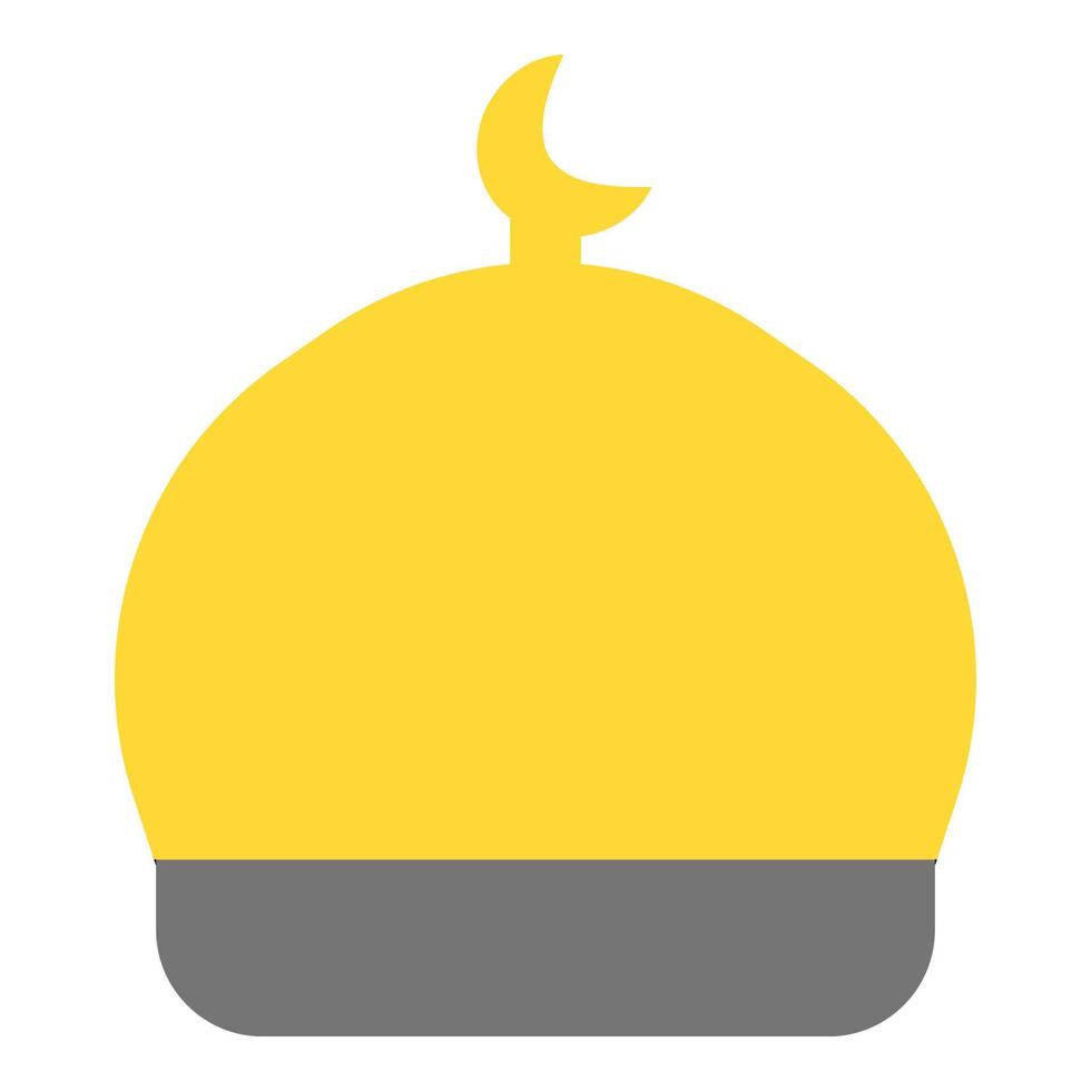 mosque icon illustration with flat style vector