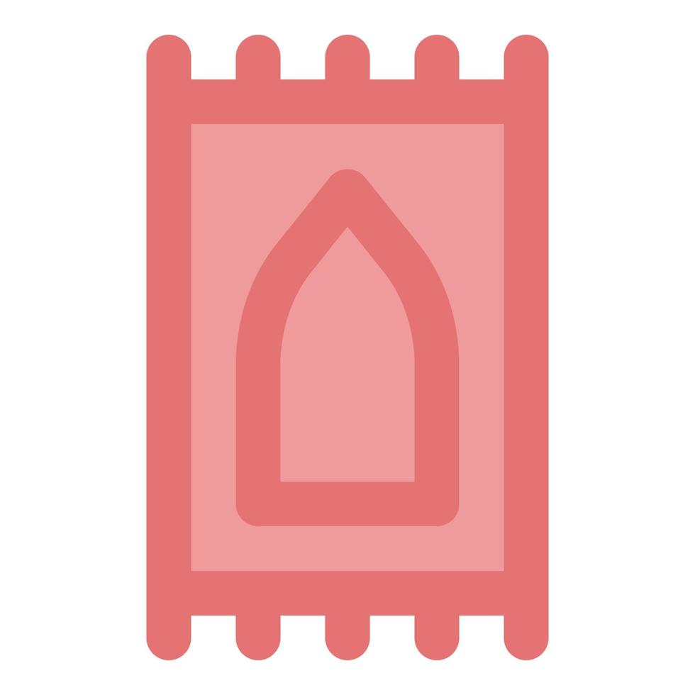 sajadah icon illustration with flat style vector