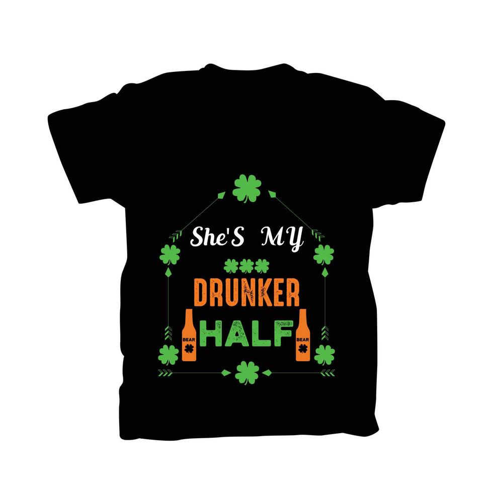 Happy ST. Patrick's Day T-shirt Design vector