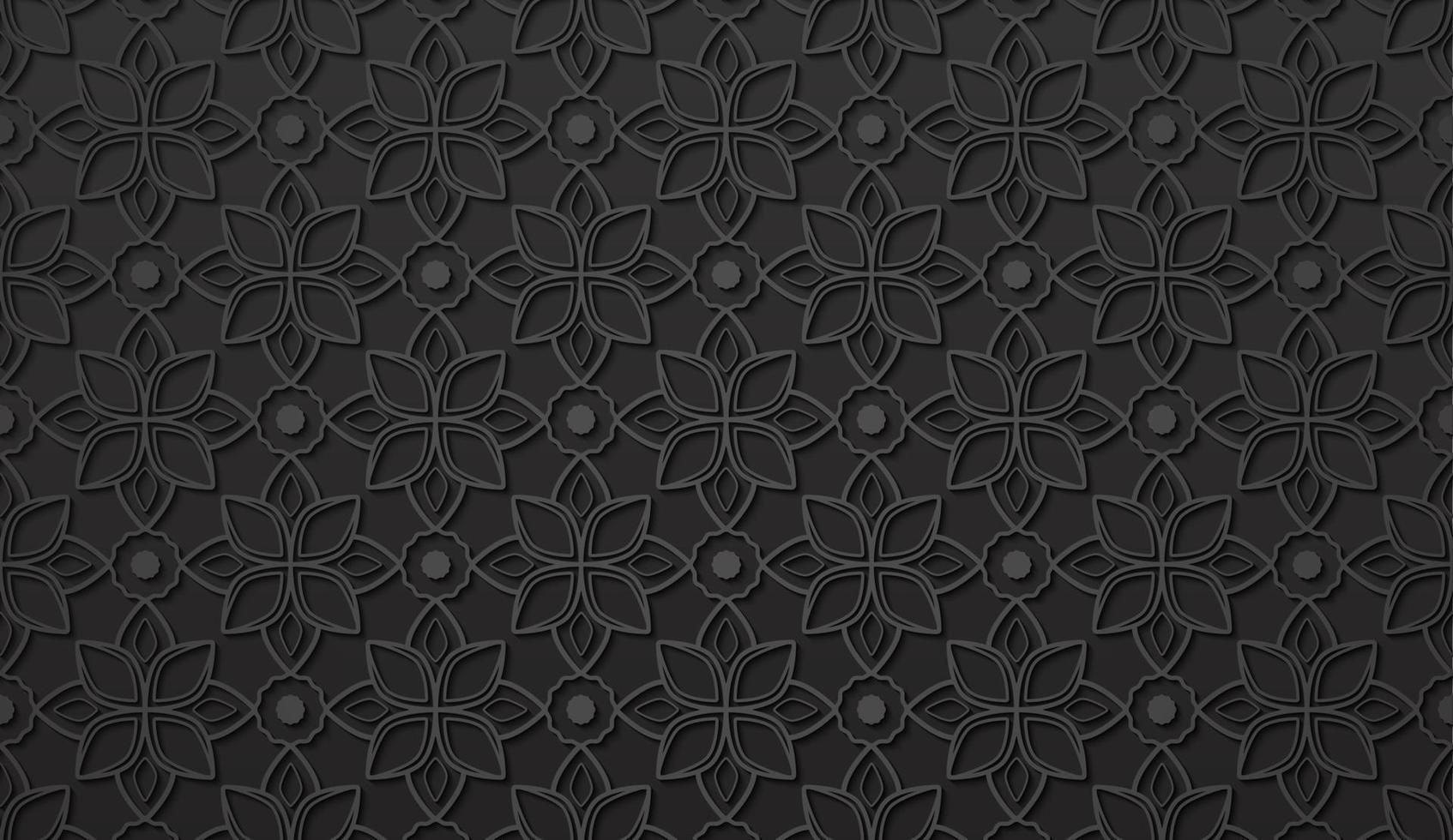 Flat design pattern dark background vector