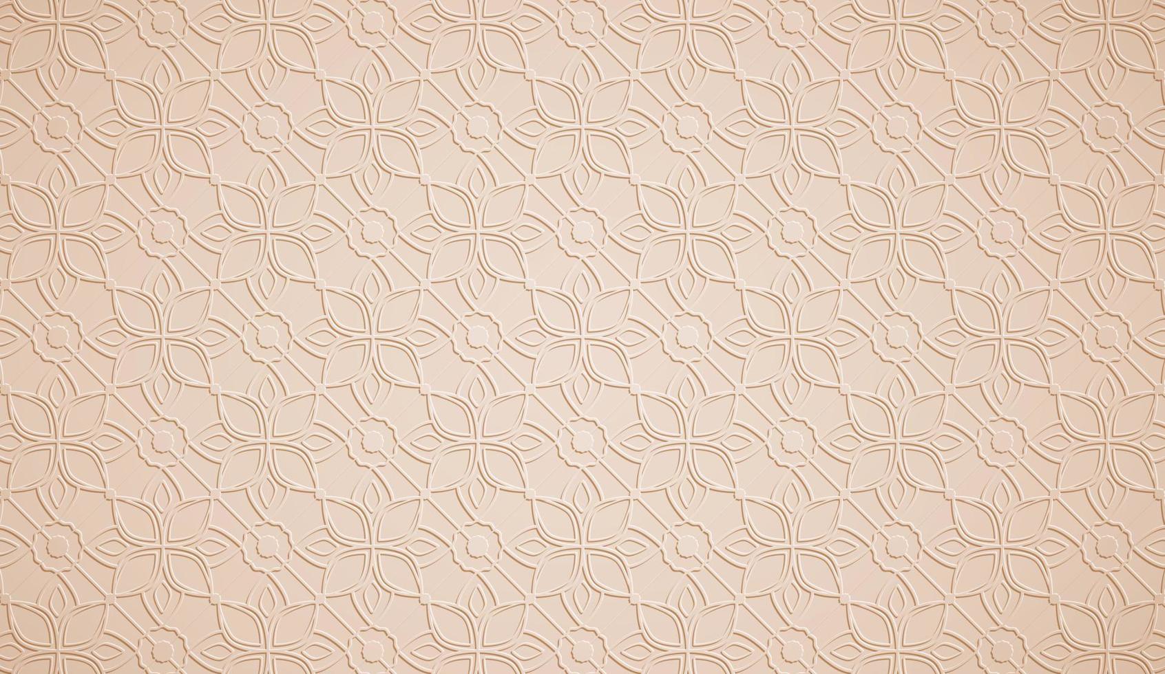 Flat design eastern pattern background template vector