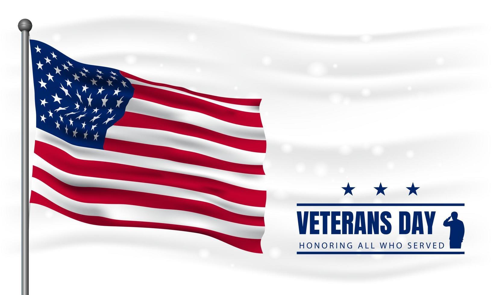 Vector illustration of Veterans Day.