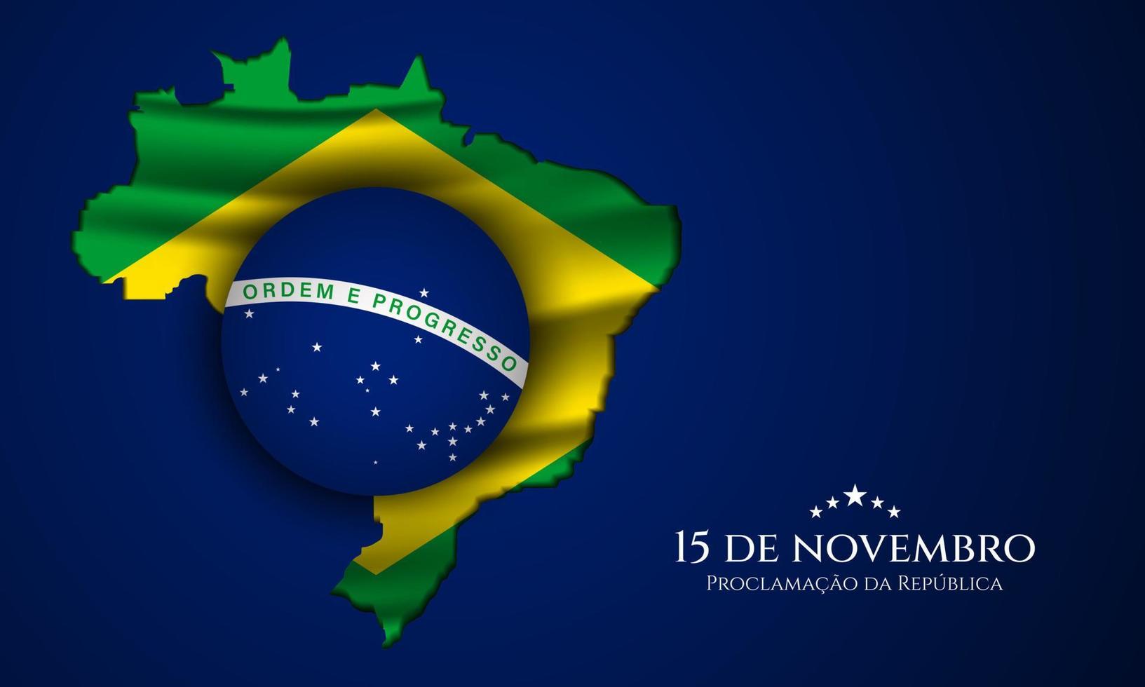 Brazil Republic Day Background. Vector Illustration.