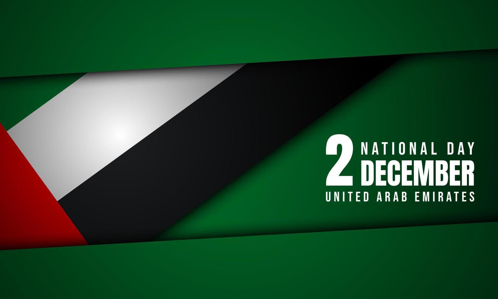 United Arab Emirates National Day Background. Vector Illustration.