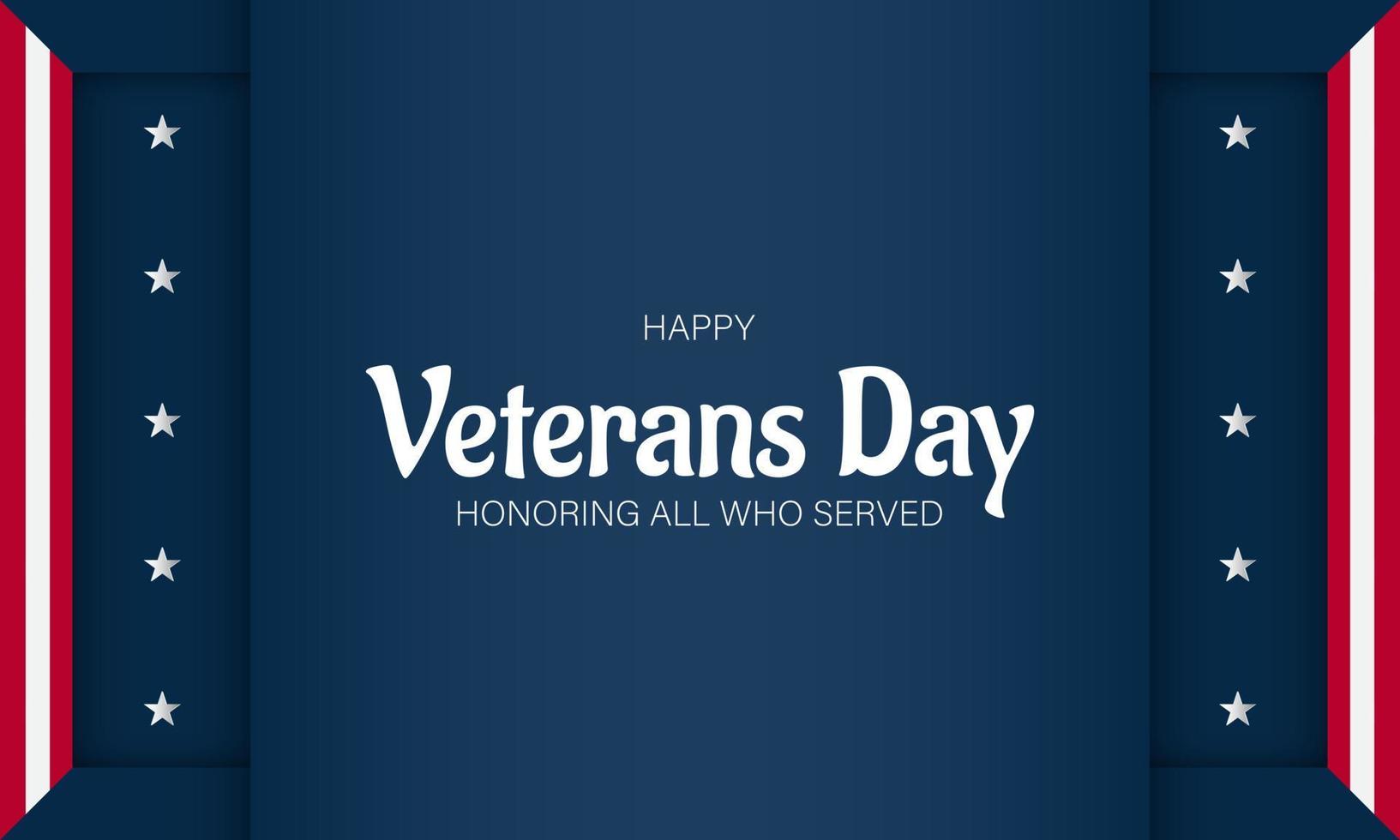 Vector illustration of Veterans Day.