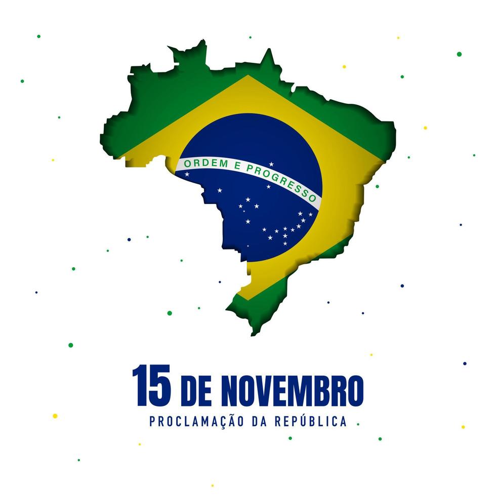 Brazil Republic Day Background. Vector Illustration.