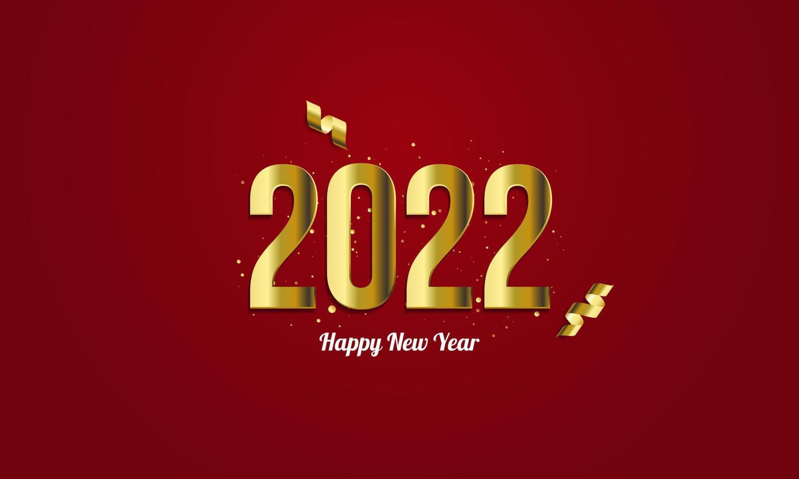 2022 Happy New Year Background Design. Vector Illustration.