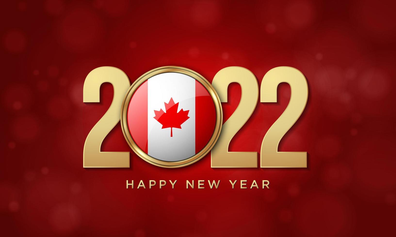 2022 Happy New Year Background Design. Vector Illustration.