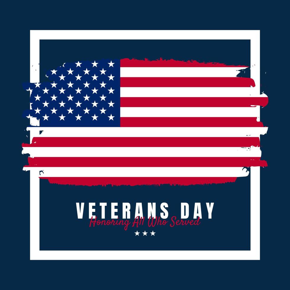 Vector illustration of Veterans Day.