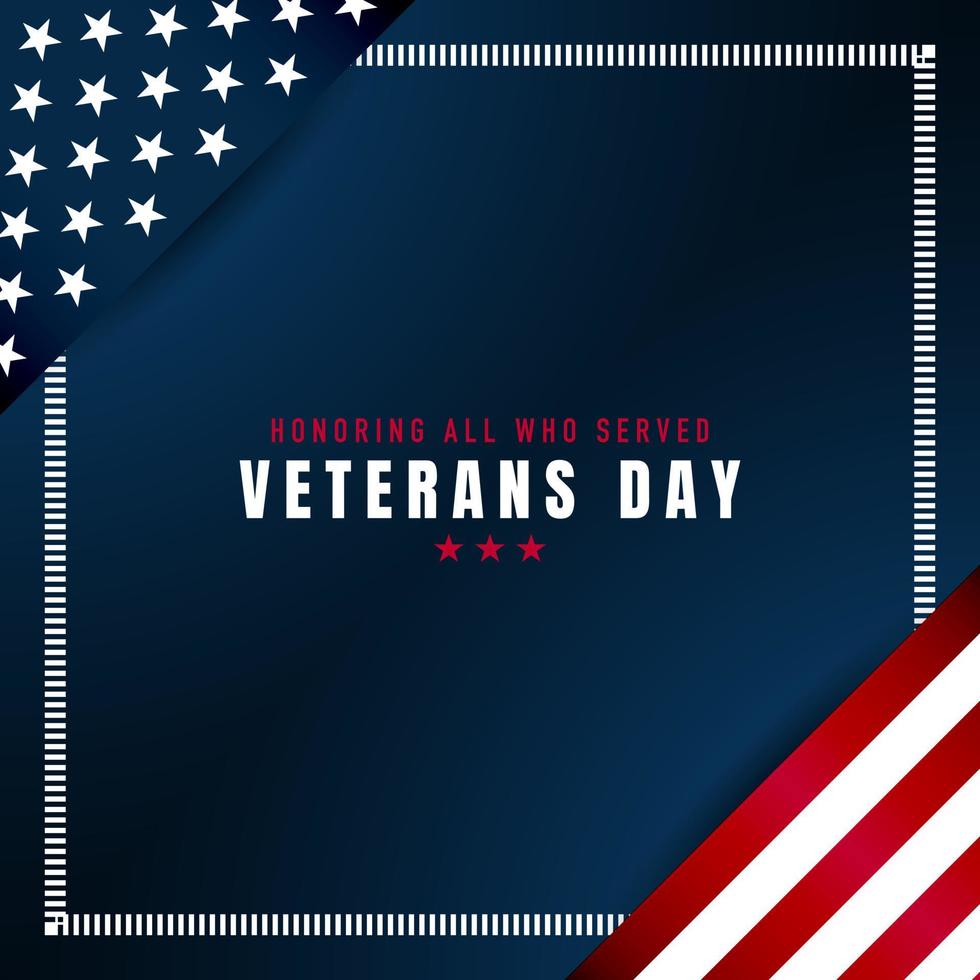 Vector illustration of Veterans Day.