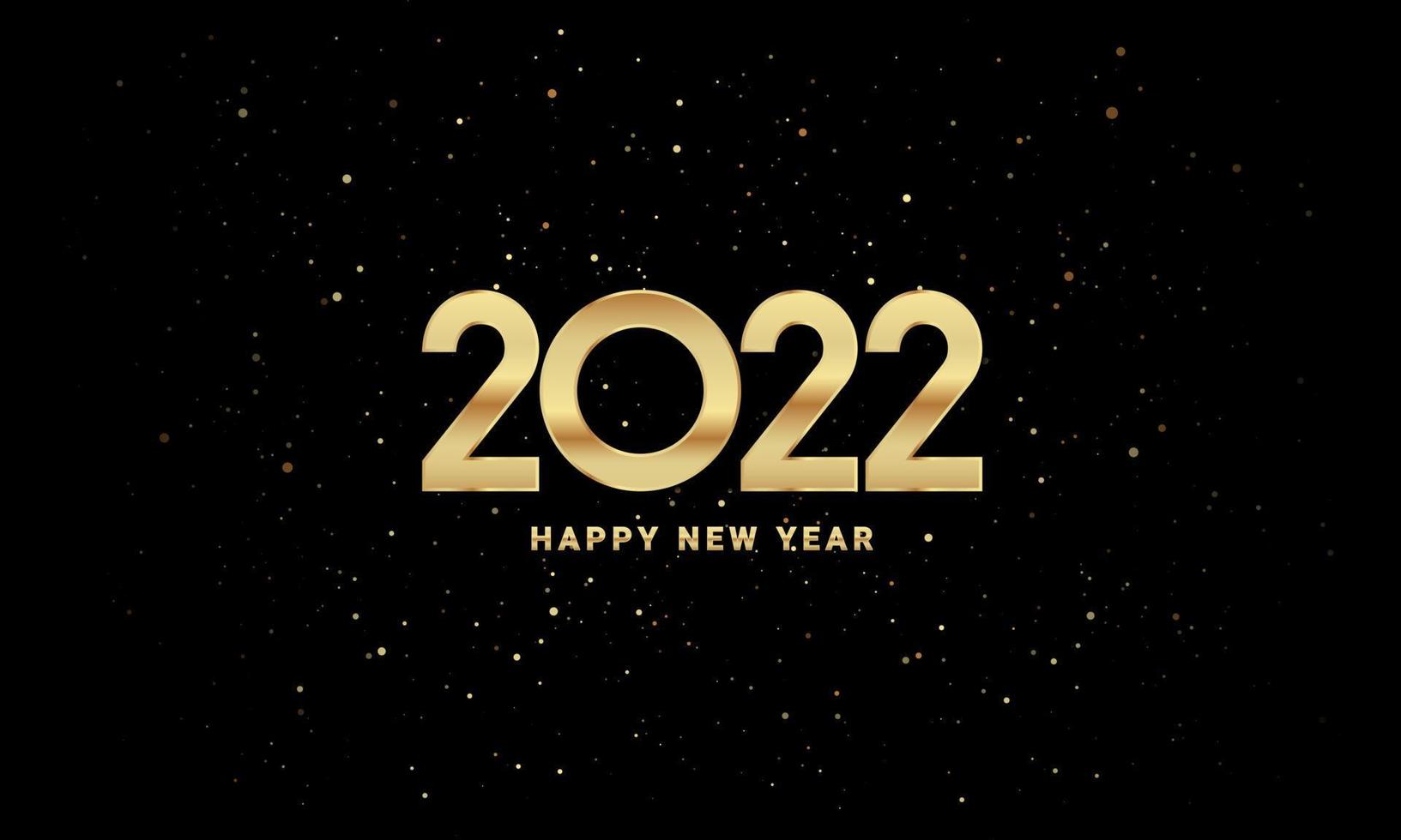 2022 Happy New Year Background Design. Vector Illustration.