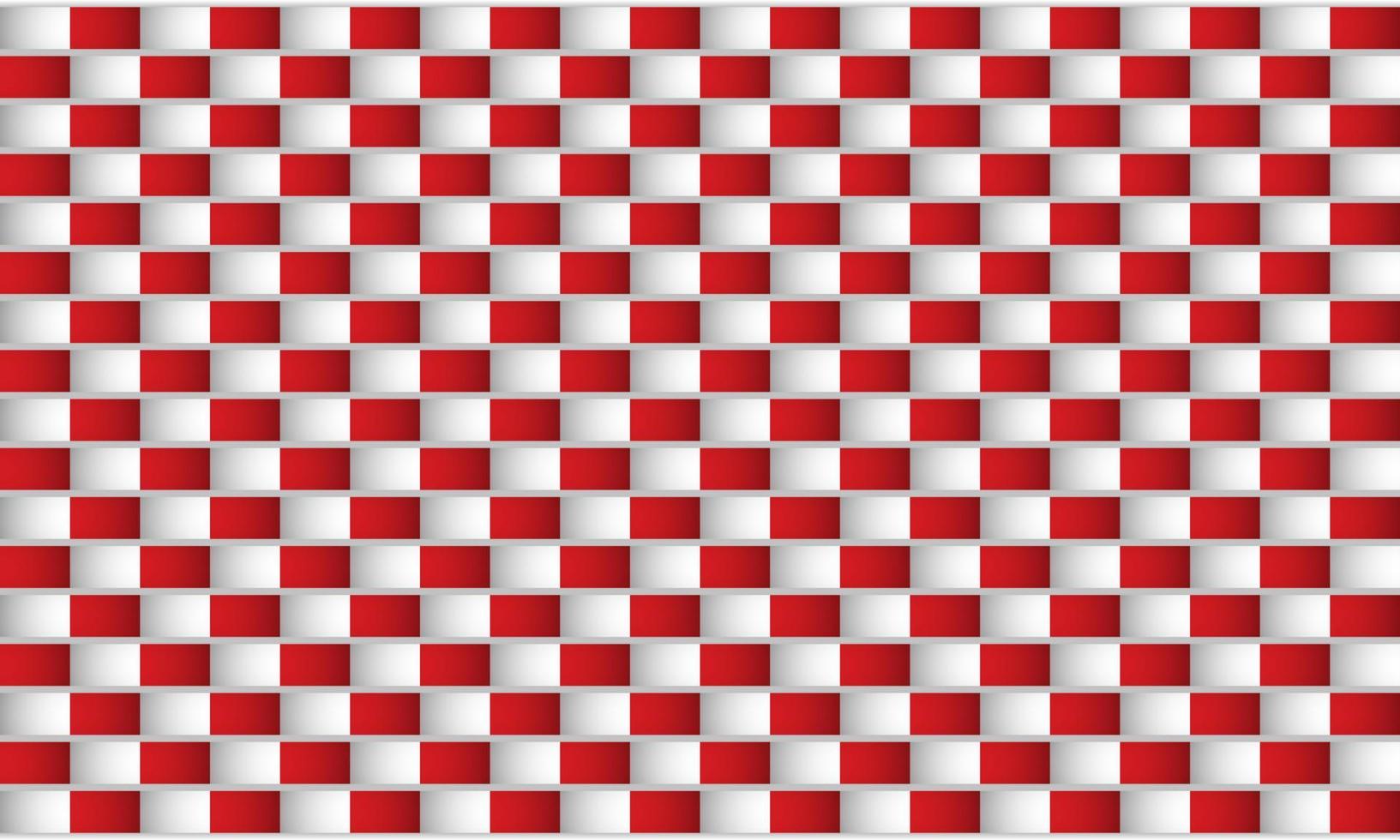 Vector Illustration of Red White Square Background.