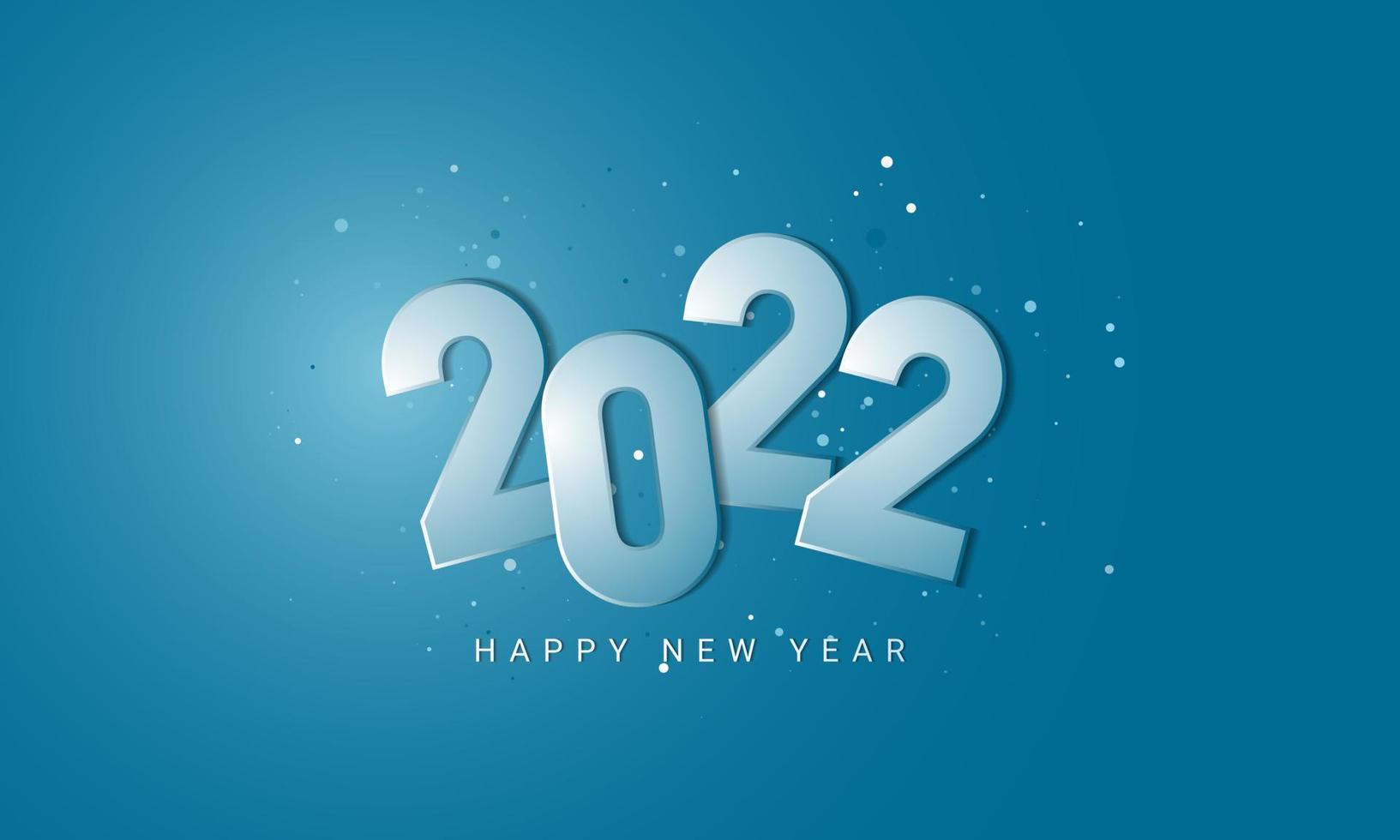 2022 Happy New Year Background Design. Vector Illustration.