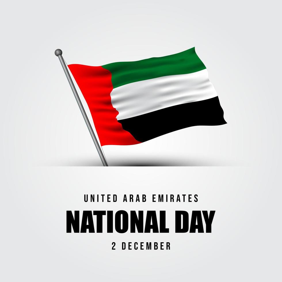 United Arab Emirates National Day Background. Vector Illustration.