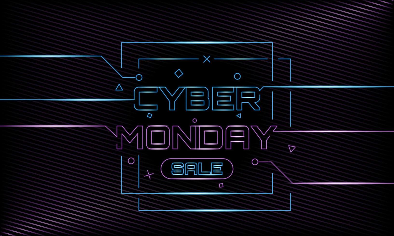 Cyber Monday Background Design. Good for Banner or Poster. vector