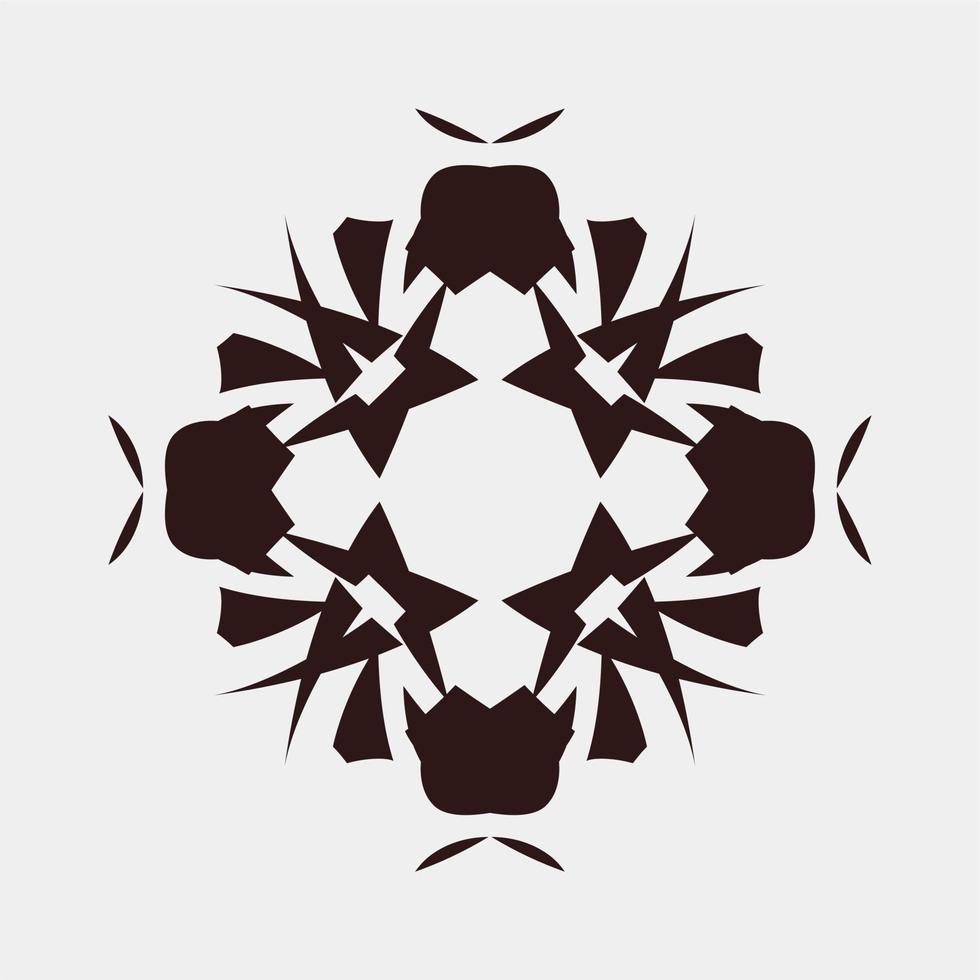 vector illustration of symmetrical and cool ornament images for decoration or others