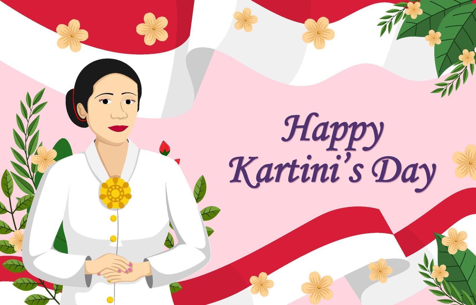 Kartini Day Background vector