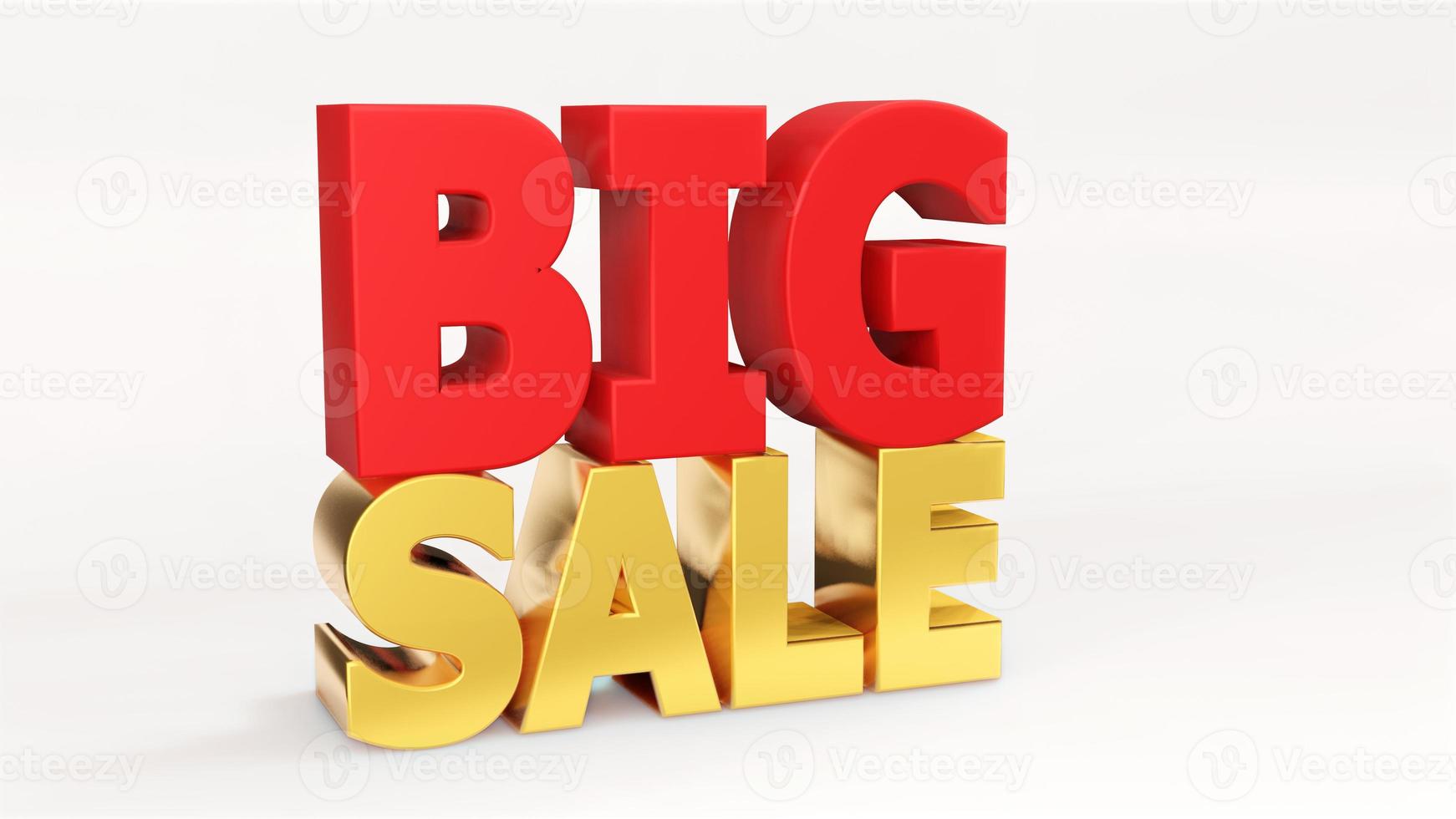 3d  BIG sale word  , 3D render photo