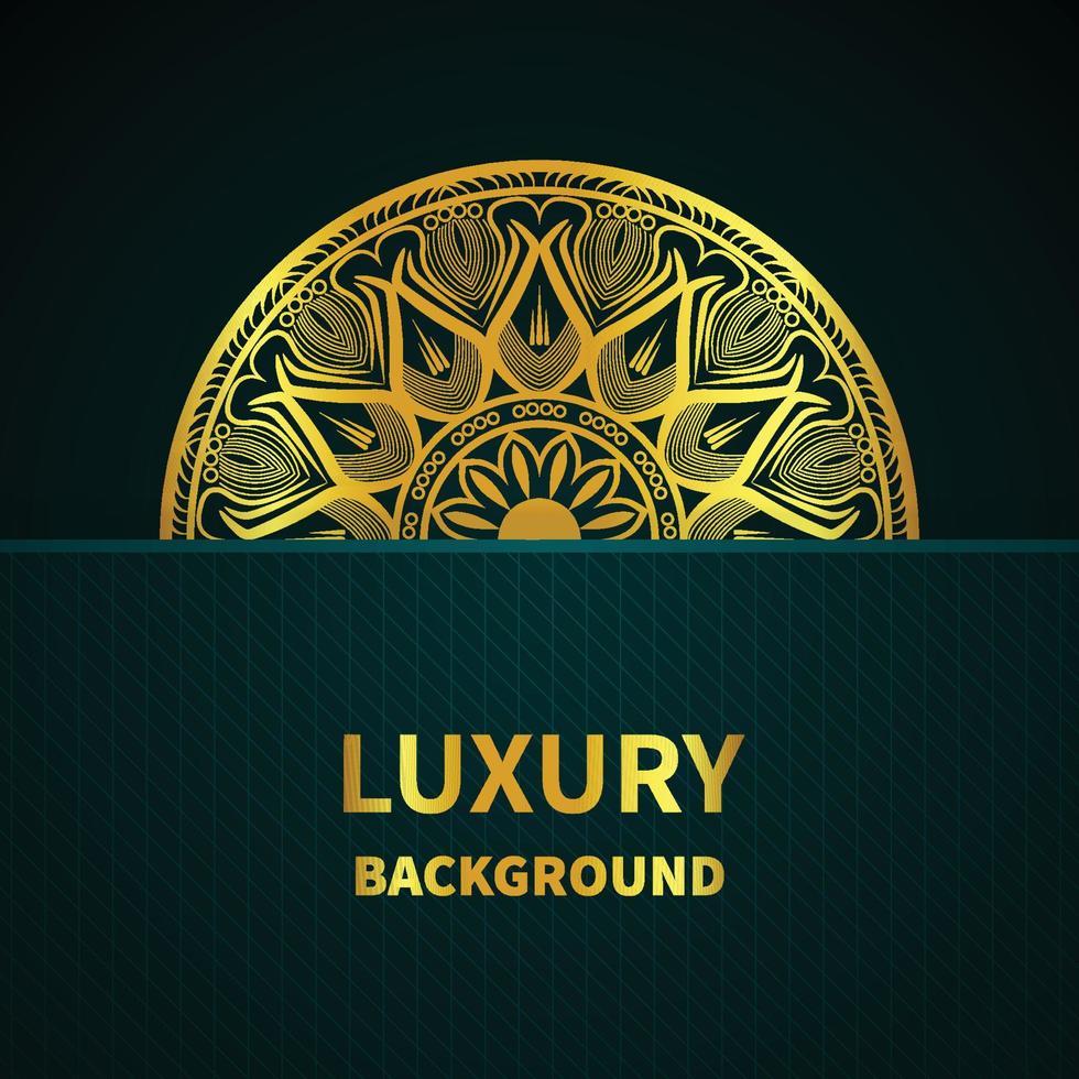 Ethnic arabesque mandala pattern color background vector