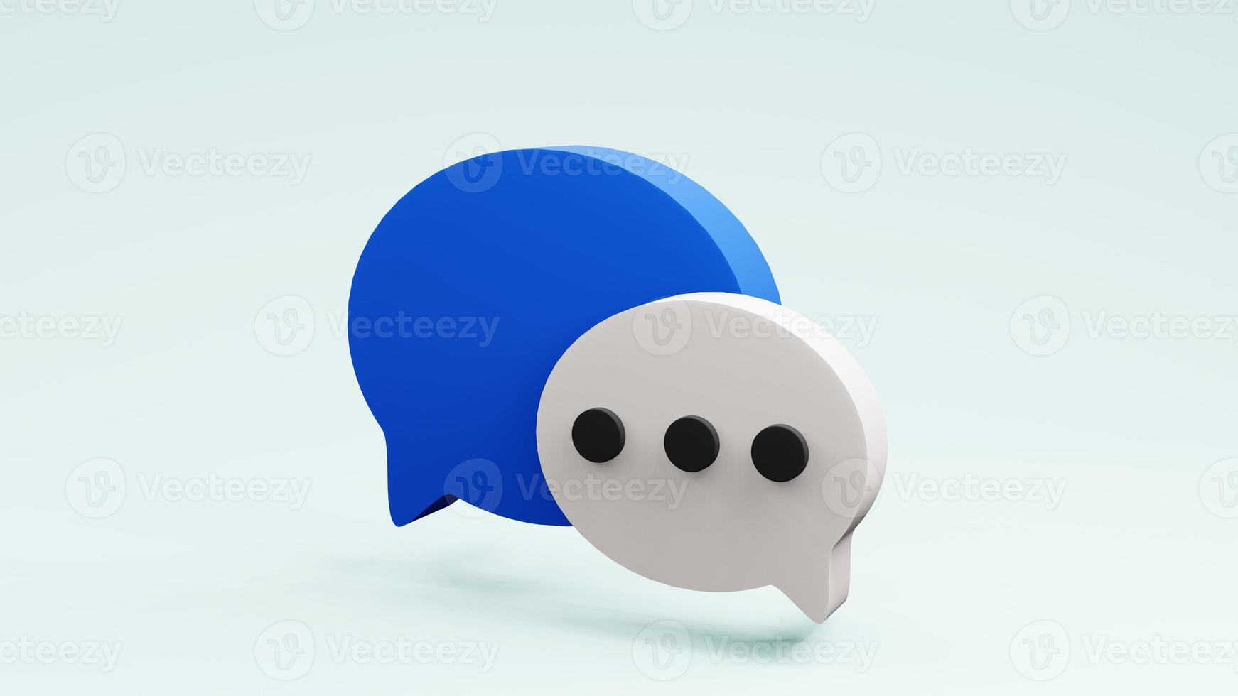 speech bubbles thinking balloon Infographic design 3d rendering photo