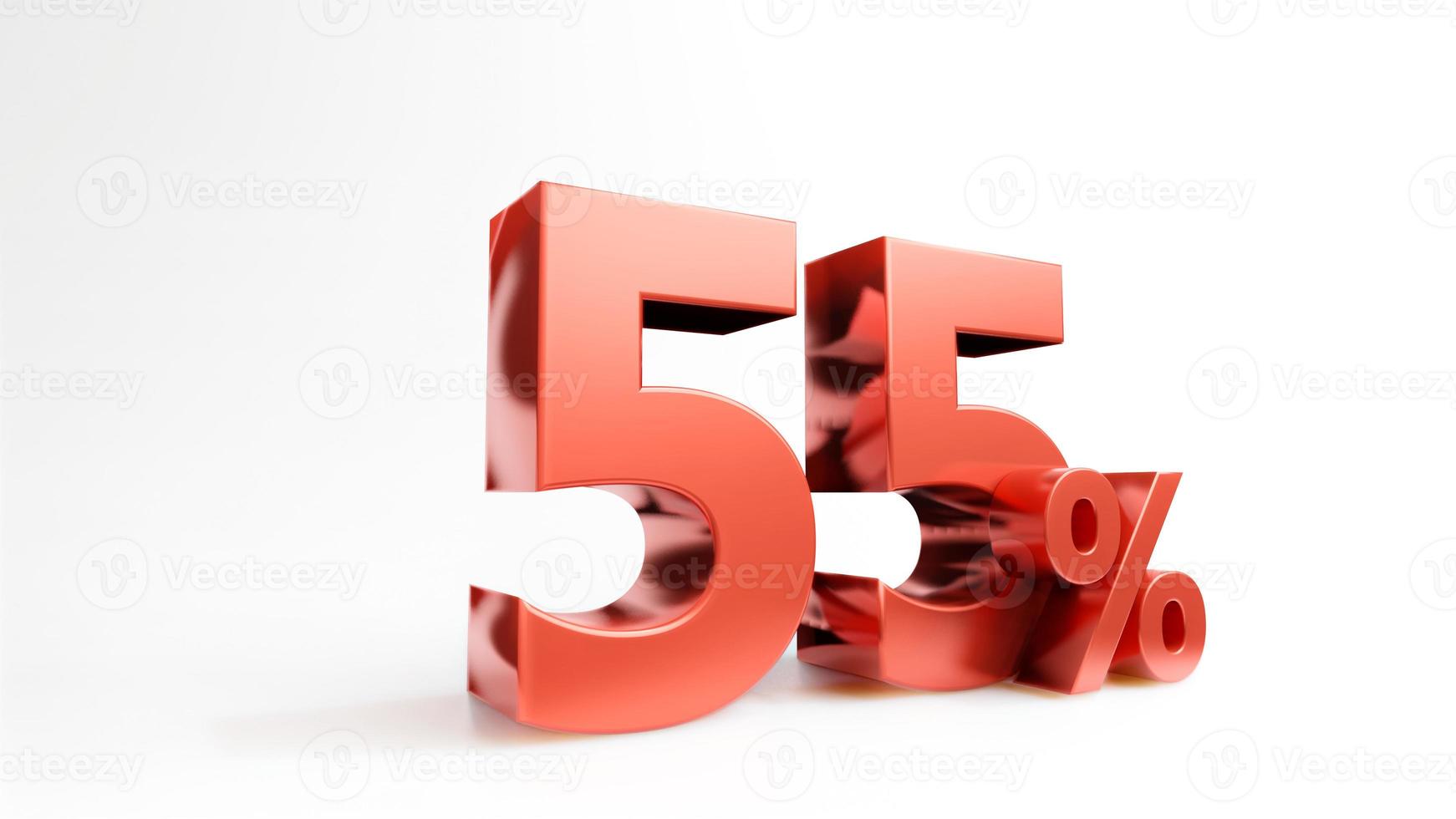 Red price promotion symbol , 3D render photo