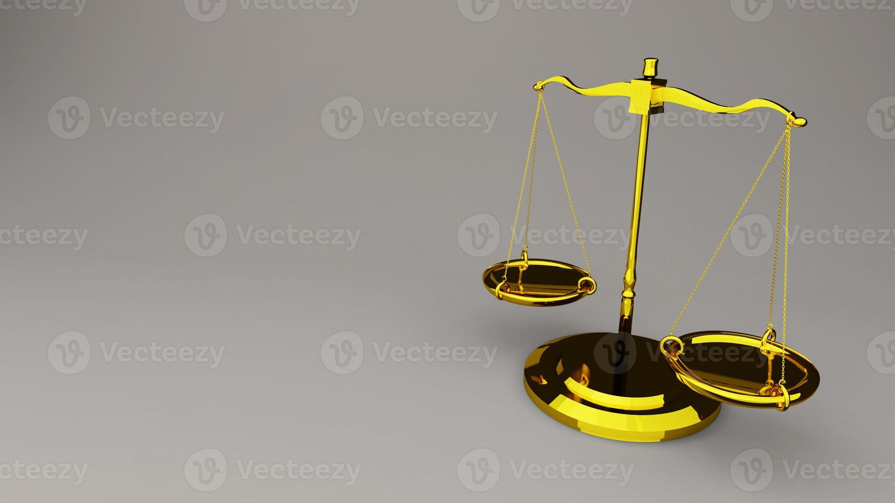 Scales of justice Law scales 3D render photo