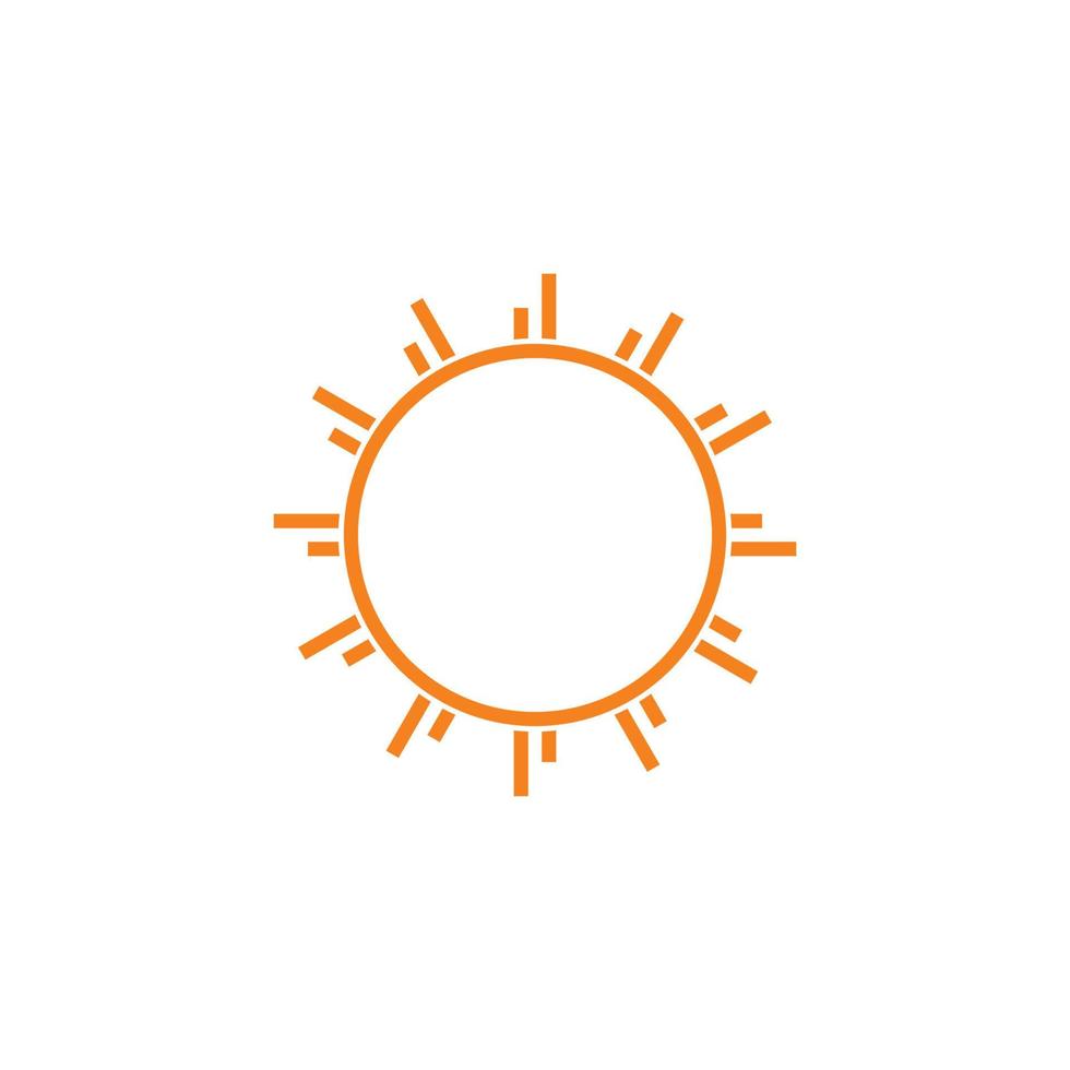 sun rays lines art geometric swirl logo vector